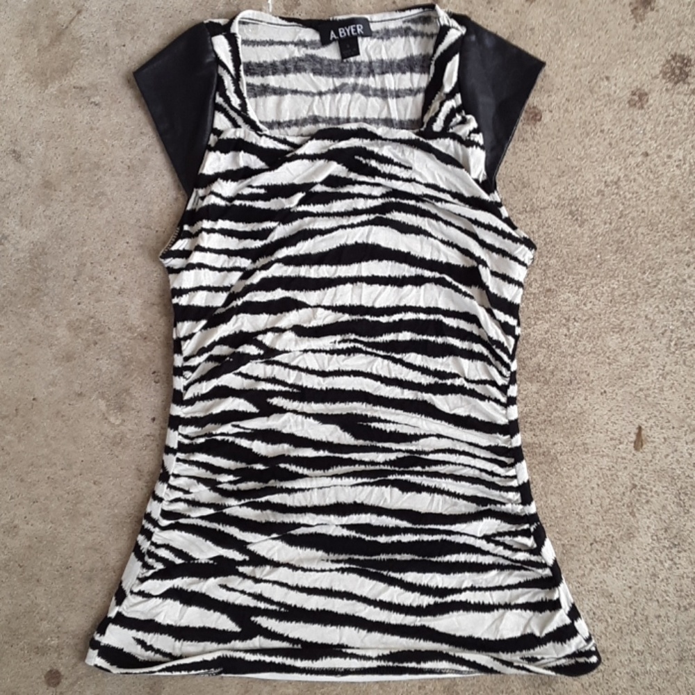 A.Byer animal print top